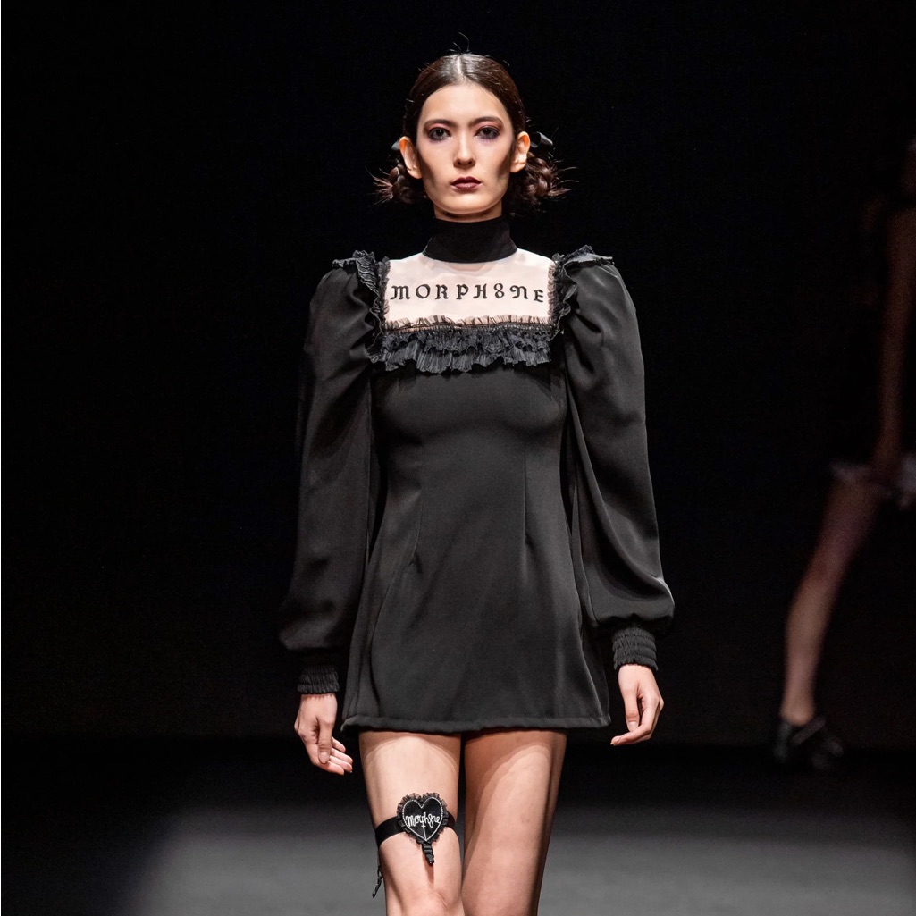 Morph8ne Black Tattoo Dress